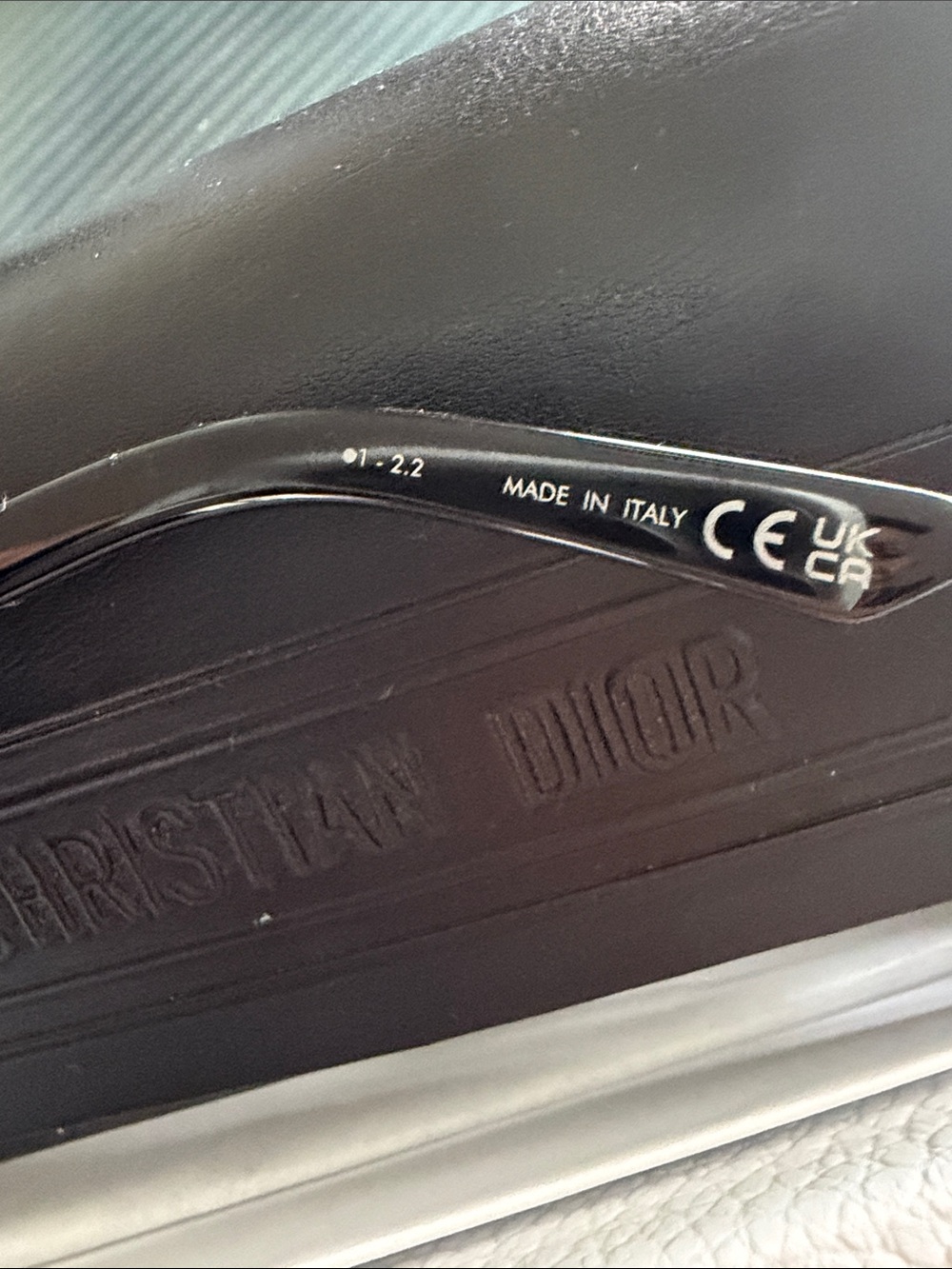 AUTHENTIC Dior Black Sunglasses with Gold Christian Dior Logo - Picture 6 of 6